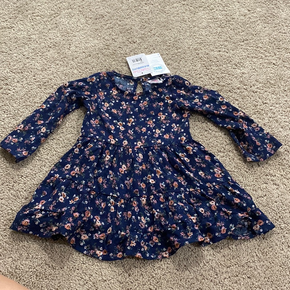 Ruffle Butts floral navy outfit girls